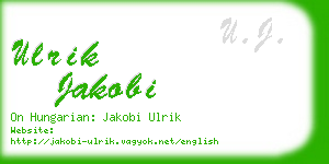ulrik jakobi business card